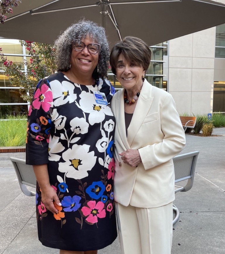 Dr. Somersille with Anna Eshoo at El Camino Hospital.
