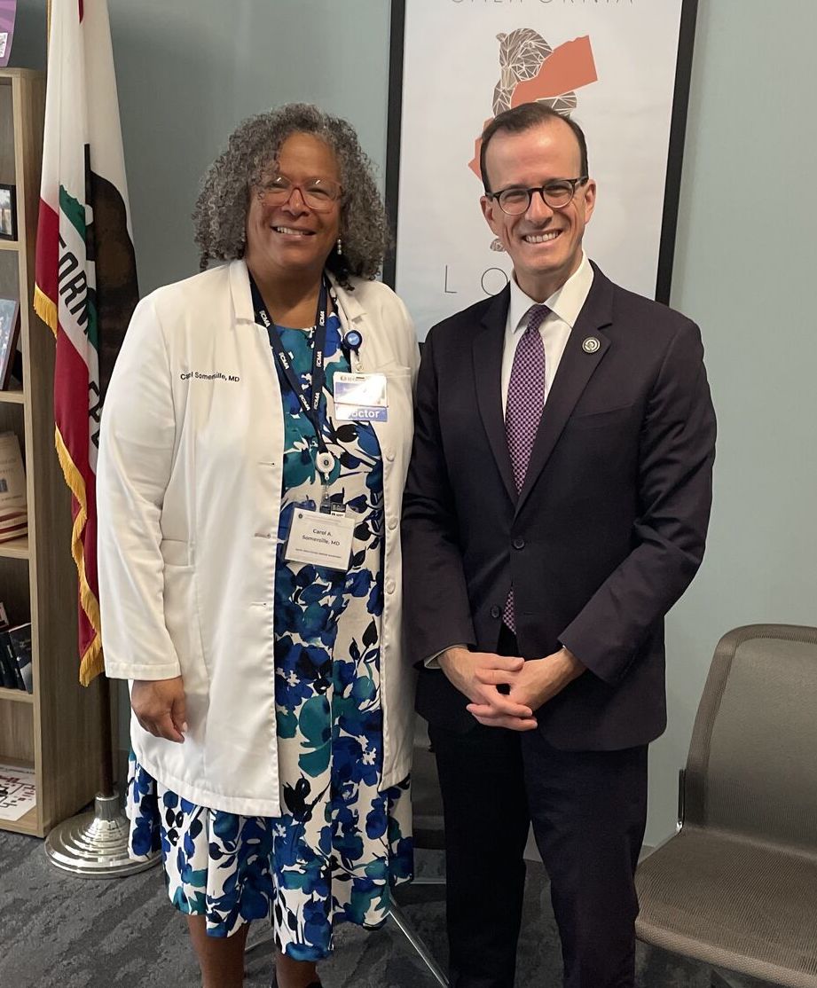 Dr. Somersille with Marc Berman in Sacramento.