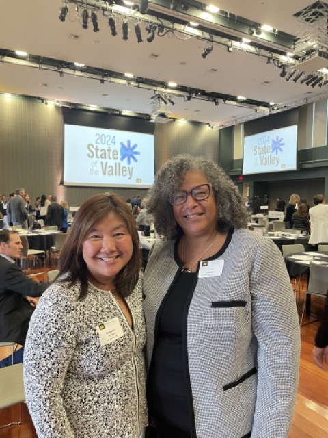 Dr. Somersille with Margaret Abe-Koga at the State of the Valley.
