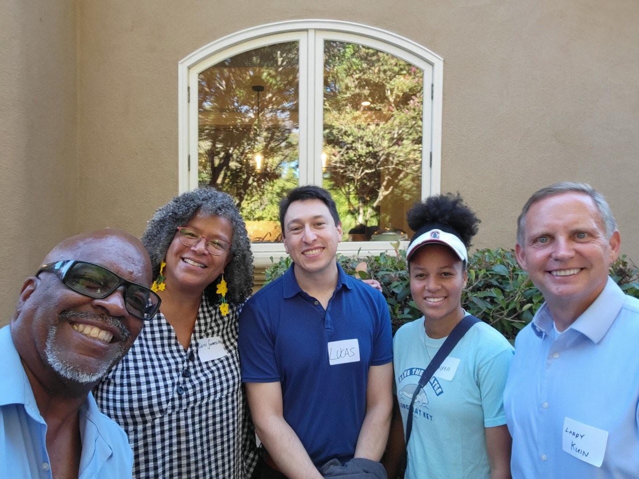 Dr. Somersille with Tony Alexander, Lucas Ramirez, and Larry Klein.